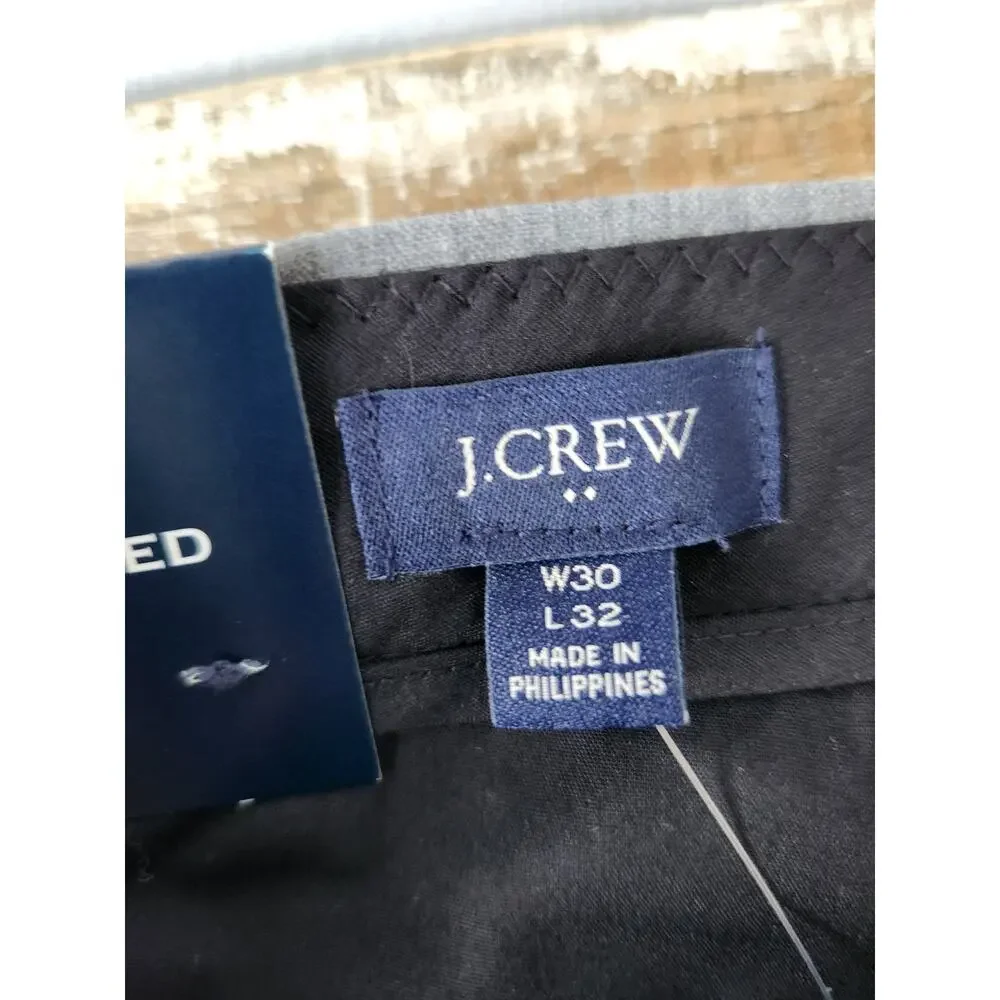 NWT J. Crew Thompson Suit Pant In Four-Season Wool Blend Gray 30/32
